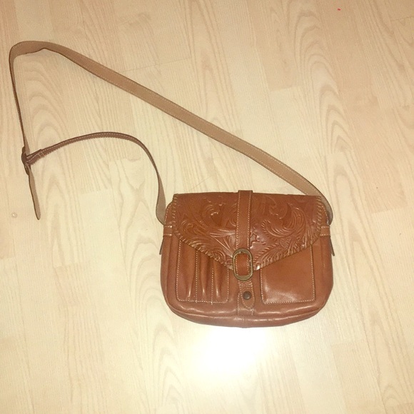 Cross-Body Leather Bag - Picture 1 of 4